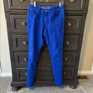 DKNY Women's Vivid Blue Skinny Jeans